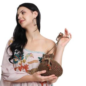 Nueva llegada diseñador hecho a mano con cuentas mujeres embragues monederos bolsos Potli bolsos bandolera moda personalizada al por mayor - Product Image 5