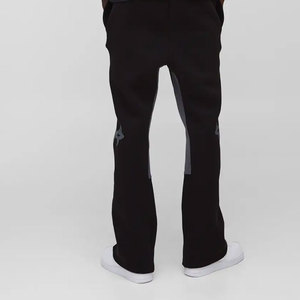 Pantalones Deportivos Negros para Hombre, Bordados, con Cordón Elástico, Casuales, de Algodón Medio, con Logotipo en la Pierna Derecha, Estilo Otoñal - Product Image 2