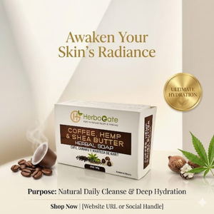 สบู่กาแฟกัญชาและเชียบัตเตอร์สำหรับทำความสะอาดอย่างล้ำลึกดูแลผิวให้ความชุ่มชื้นและรองรับความงามประจำวันอย่างเป็นธรรมชาติ - Product Image 4