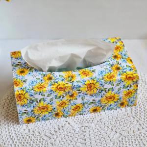 Boîte à mouchoirs en bois imprimée, best-seller, pour hôtels et spas de luxe, vente en gros - Product Image 2