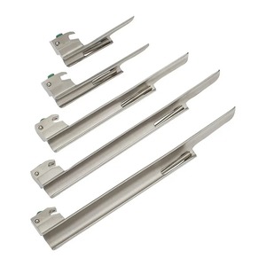 Ensemble de 9 lames de laryngoscope en acier à fibres optiques Mac et Miller avec 2 poignées, instruments médicaux en acier inoxydable allemand par Tegra - Product Image 5