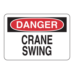 Panneau d'avertissement de danger pour grue Brady - Panneau d'avertissement haute visibilité pour zones de grue, intérieur/extérieur - Product Image 2