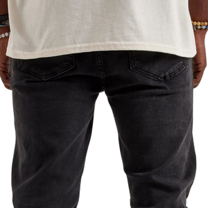 Pantalones Cargo Negros para Hombre, Vaqueros con Múltiples Bolsillos, Estilo Casual Urbano, Corte Ajustado, Pantalones Utilitarios Lavados, Estilo Workwear - Product Image 4
