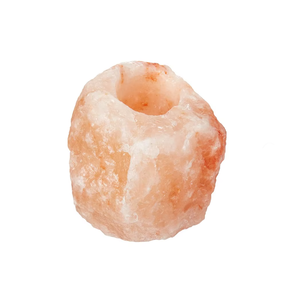 Support de bougie en pierre de sel de cristal sculpté à la main, en pierre naturelle, agate, pierre précieuse, pour la guérison, vente en gros - Product Image 4