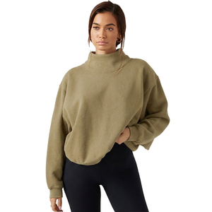Top Holgado de Cuello Alto para Mujer con Mangas Largas Cómodas y Estilo Informal para el Día a Día - Product Image 1