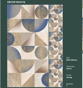 Azulejos de porcelana de alta calidad con superficie brillante de 600x1200 mm, aspecto de piedra arenisca, antideslizantes, color gris, para el hogar. - Product Image 4