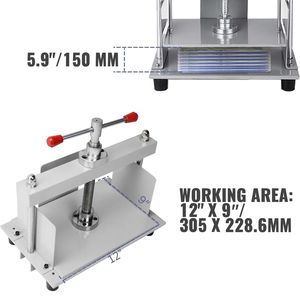Presse à papier manuelle format A4, machine à lisser le papier, 12x8,6 pouces, épaisseur 10 cm, cadre en acier, coupe-papier - Product Image 3