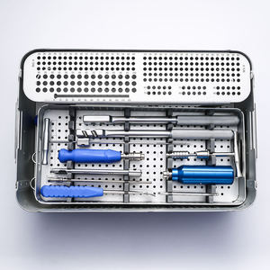 Kit d'instruments chirurgicaux orthopédiques manuels professionnels FIDA en acier certifié CE pour la fixation des membres supérieurs avec plaque de blocage - Product Image 5