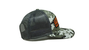 Casquette Trucker Structurée 6 Panneaux en Maille Camouflage Fabriquée au Vietnam avec Logo Patch en Cuir Personnalisé Classique Décontractée pour Activités de Plein Air, Plage et Cyclisme - Product Image 3