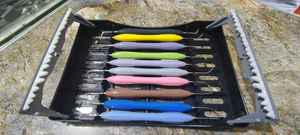 Lot de 10 instruments de restauration dentaire pour composites antérieurs et postérieurs, avec manche en silicone, outils de modelage de résine pour une esthétique optimale - Product Image 2
