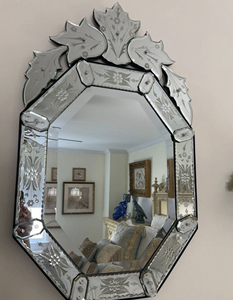 Premium Venetian Wall <b>Mirror</b>, Hand Engraved Italian Glass <b>Mirror</b>, Antique Style Decorative Wall Art - Product Image 1