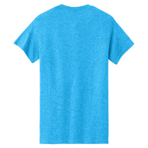Camiseta de Cuello Redondo para Hombre, Color Heather Sapphire, 100% Algodón, Tejido de Punto, Corte Regular, Personalizable en la Parte Delantera, Alta Calidad, Gran Venta - Product Image 3