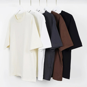 T-shirt unisexe uni, impression numérique personnalisée du logo, t-shirt à motif graphique en coton oversize, blanc, vêtements pour hommes - Product Image 6