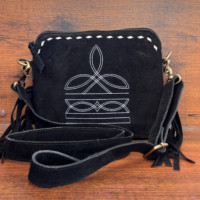 Vente en gros Nouveau sac à bandoulière à franges en cuir suédé noir grande capacité Sac à main de haute qualité tendance pour femmes