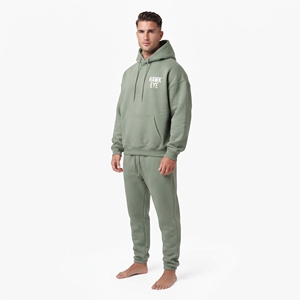 Ensemble jogging en coton pour homme de haute qualité, personnalisé, style streetwear oversize, sweat-shirt décontracté - Product Image 6