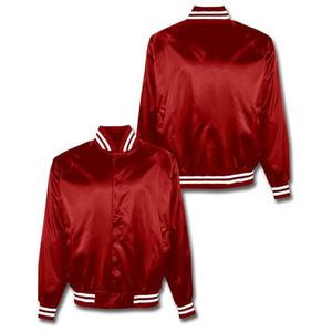 Veste <span class=keywords><strong>bomber</strong></span> universitaire en satin personnalisée pour homme, veste letterman avec logo brodé, fabricant en gros de vêtements pour les États-Unis, le Royaume-Uni et l'Europe - Product Image 3