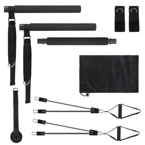 Kit de Barra de Tonificación Multifuncional para Pilates y Yoga, Bandas de Resistencia de 180 LBS para Ejercicio de Cuerpo Completo, Accesorios Premium para Pilates - Product Image 5