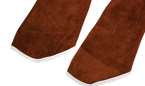 Brown Leather <b>Welding</b> <b>Gloves</b> With Straight Thumb And Stitched Design For Heavy Duty Use - Product Image 6