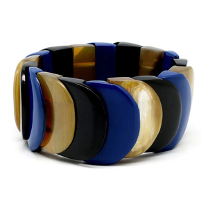 Classic Colorful Acrylic Bangle Bracelet Multicolor Fancy <b>Resin</b> Chunky Statement Jewelry Unisex Cute Fashionable Accessory - Product Image 5