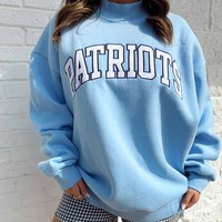 Sweat-shirt unisexe en molleton de coton premium à col rond, brodé, anti-boulochage, 370g, avec lettres appliquées, modèle Alpha Gam, idéal pour l'hiver – Édition Arkansas