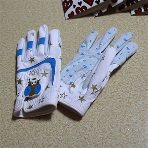Men's Golf <b>Gloves</b> Left & Right Hand Genuine Leather <b>Moisture</b> Wicking Breathable Non-Slip Lightweight Adjustable Wrist Strap - Product Image 2