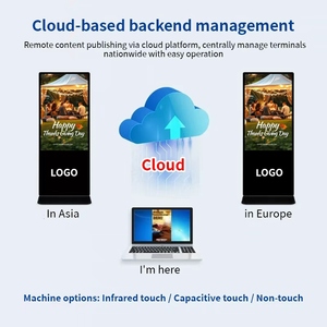 لافتة رقمية إعلانية بشاشة لمس <span class=keywords><strong>LCD</strong></span> تعمل بنظام أندرويد قابلة للتخصيص من مصدر المصنع، كشك وشاشة عرض من المعدن - Product Image 5
