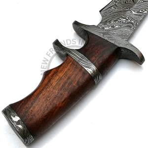 Nuevo Cuchillo de Caza de Hoja Fija Hecho a Mano Personalizado de 12 Pulgadas, Cuchillo Bowie de Acero de Damasco con Mango de Madera de Palisandro, Cuchillo de Supervivencia para Camping - Product Image 6