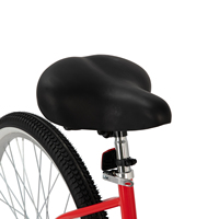 Vélo de plage HILAND 24" 26", vélo de banlieue à une vitesse, cadre à enjambement bas, selle confortable, pour adulte