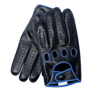 Gants de conduite en cuir marron, gants de course de haute qualité faits à la main, service de logo personnalisé OEM au prix d'usine, gants en cuir pour homme - Product Image 4