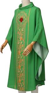 Túnica de Sacerdote Transpirable de Nuevo Diseño en Color Verde con Diseños Impresos, Vestimenta Clerical, Vestimenta para Sacerdotes, Logotipo Personalizado - Product Image 5