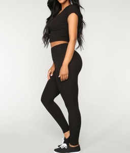 Conjunto de Yoga Ligero de Alta Calidad para Mujer, Sin Mangas, con Logotipo Personalizado, Ropa Deportiva para Gimnasio, Material Spandex - Product Image 2