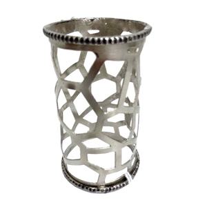 Rond de serviette en fer en métal nickelé fait à la main en vrac en gros Porte-serviettes pour dessus de table de restaurant fait à la main - Product Image 1