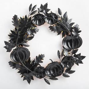 Guirnalda Artesanal de Otoño con Calabazas y Girasoles, Decoración Metálica para Colgar en la Pared con Hojas Otoñales, Decoración para Puerta Interior y Exterior para la Cosecha y Acción de Gracias - Product Image 6