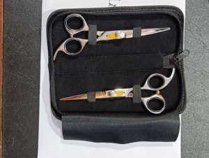 MARI INSTRUMENTS Barber & <b>Thinning</b> Scissors Set <b>Mirror</b> Polish Stainless Steel Sharp Blades Hairdressing Kit For Beauty - Product Image 5