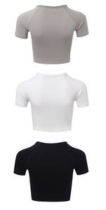 Camiseta Corta de Moda Popular 2024 para Mujer con Logotipo Personalizado, Camiseta Ajustada - Product Image 6