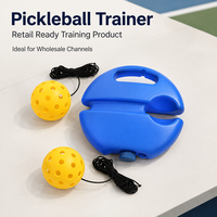 Base de pickleball remplissable d'eau avec corde élastique et balle attachée – Équipement d'entraînement portable pour la pratique individuelle – Vente en gros OEM
