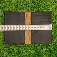 Dompet Kulit Hijau Zaitun Elegan Pria Bertekstur Aligator Kulit Sapi Asli Dompet Kartu Kredit Minimalis Ramping Hadiah Berkualitas Tinggi
