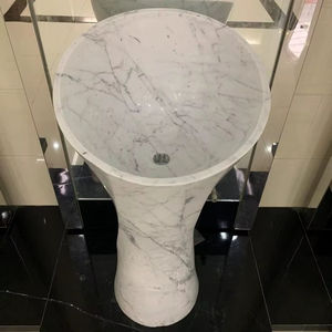 Lavabo de Pedestal de Mármol Personalizado, Moderno, Independiente, con Desagüe, para Uso en Hoteles y Almacenes, Capacidad de 12L - Product Image 1