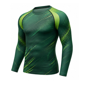 T-shirt de compression pour hommes, personnalisé, séchage rapide, respirant, extensible, pour entraînement sportif, vente en gros, vêtements de sport UE/US - Product Image 1