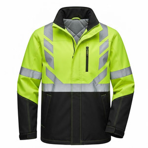 Outdoor Working Jacket High Visibility Reflective <b>Waterproof</b> Windproof Utility <b>Work</b> For Industrial Maintenance And Teams - Product Image 1