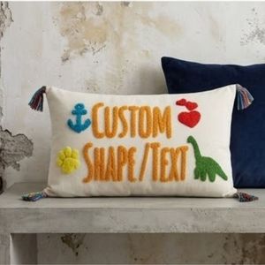 Housse de coussin rectangulaire en coton brodée sur mesure avec fermeture éclair, design original, lavable, coussin décoratif - Product Image 4