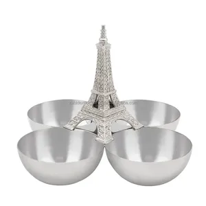 Cuenco Metálico de Lujo Listo para Exportación, Adorno Decorativo Moderno para Comedores de Lujo, Seguro y Plateado, para Compradores Internacionales - Zahid Export - Product Image 2