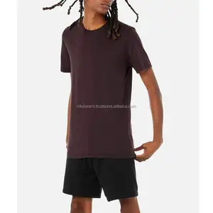 Toptan kısa kollu t-shirt özel baskı erkek boş T Shirt şartları süper yumuşak özel erkek t-shirt nefes