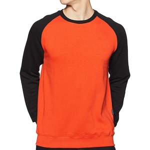 เสื้อสเวตเชิ้ตแขนยาวสีแดงดำสำหรับผู้ชาย คอกลม ทรงลำลอง ผ้าถัก สีพื้น ทรงปกติ เหมาะสำหรับใส่ในฤดูใบไม้ร่วง - Product Image 3