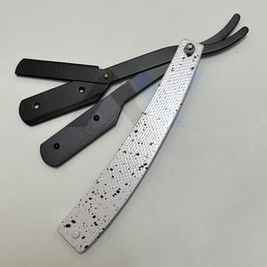 Rasoir droit robuste à lame simple remplaçable, couteau à manche pliant OEM en acier inoxydable pour un rasage lisse et précis - Product Image 6