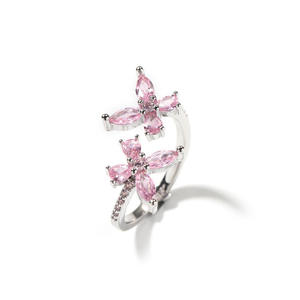Sara Jewels Cocktail <b>Ring</b> With Lab Created Marquise Cubic Zirconia Flower Design Glam Style For Party For Sale - Product Image 4