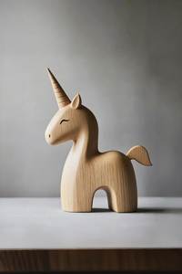 Escultura Moderna de Caballo de Madera, Centro de Mesa Decorativo, Estatua de Caballo para Exhibición en Interiores de Restaurantes y Hoteles - Product Image 1