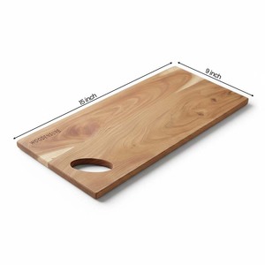 Tabla de cortar rectangular grande de bambú macizo Woodensure, apta para lavavajillas, para uso multipropósito. - Product Image 4