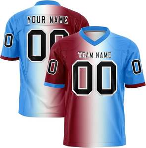 Fabricant de maillots de football américain en mesh respirant, fournisseur de maillots de football américain durables pour jeunes, commande en gros - Product Image 3