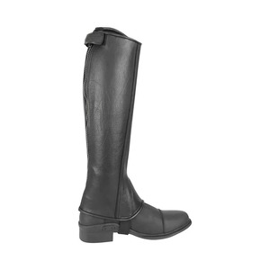 Unisex Genuine Leather Horse Riding <b>Chaps</b> Heavy Duty Equestrian <b>Half</b> Gaiters Adjustable Outdoor Horseback Riding Leg Protection - Product Image 5